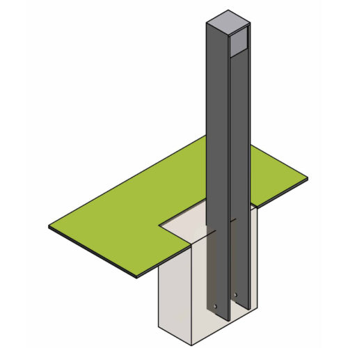 Potelet TEMPO 100x100 mm