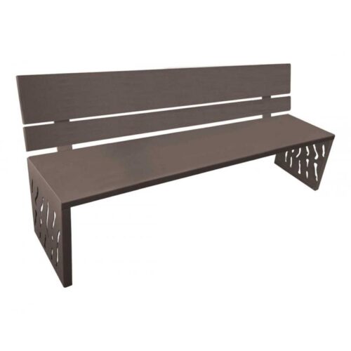 Banc public VENISE en acier, 1800mm