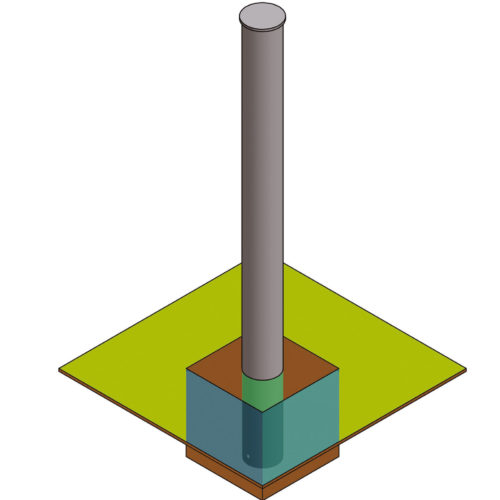 Potelet TEMPLATE Ø114mm