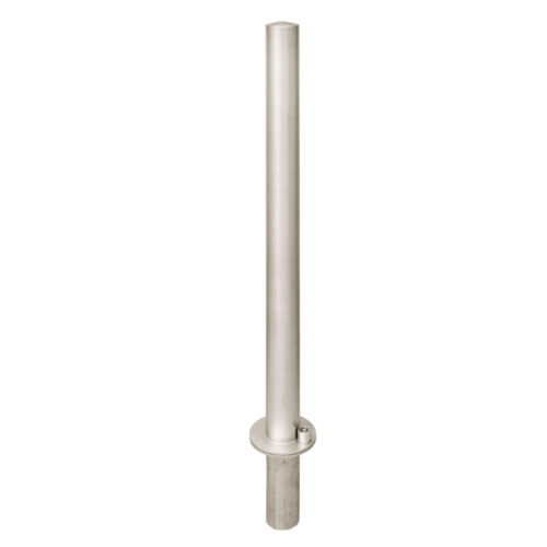 Potelet ULMA amovible tête bombée, Ø104mm, HS 1000mm, inox 316L