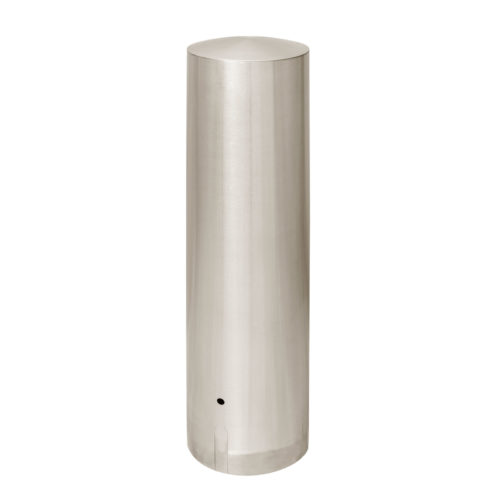 Borne ULM fixe tête bombée, Ø204mm HS 750mm, inox 304L