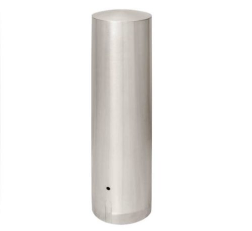 Borne ULM fixe tête bombée, Ø254mm HS 1200mm, inox 316L