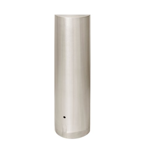 Borne BASE fixe tête plate Ø254mm, ht 1000mm, inox 304L