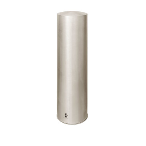 Borne ULM fixe tête bombée, Ø219,10mm HS 500mm, inox 304L