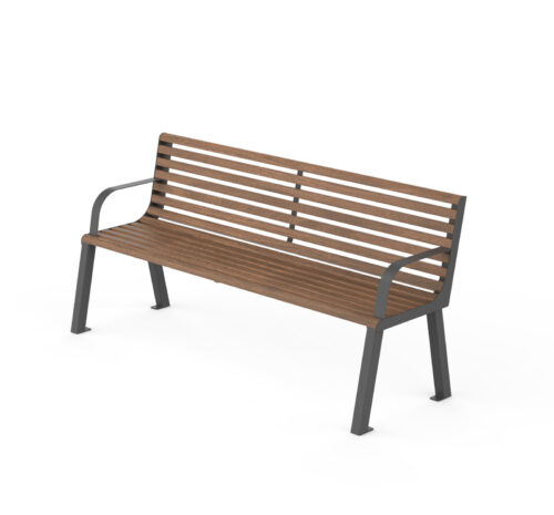 Banc public VITA en bois, 1800mm