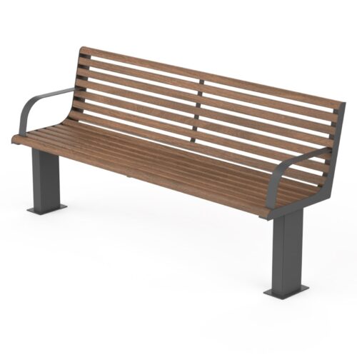 Banc public VITA en bois, 1800mm