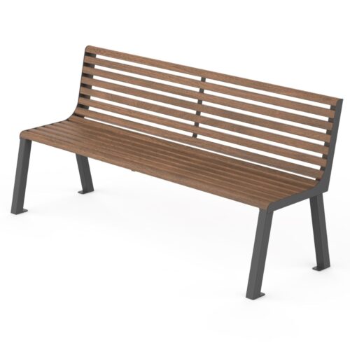 Banc public VITA en bois, 1800mm