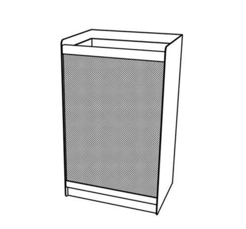 Corbeille MAG 120L en tôle perforée