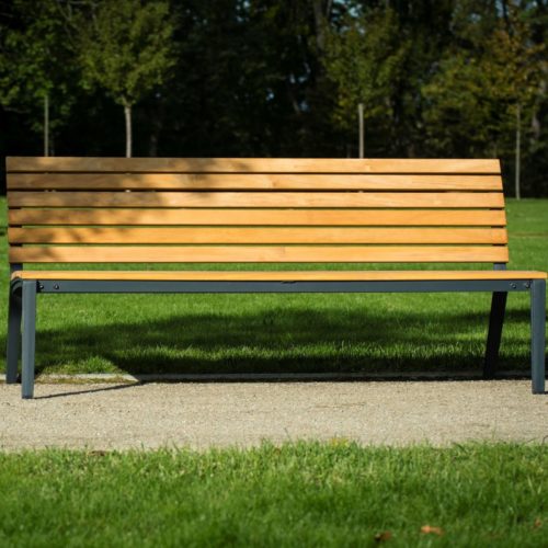 Banc public ALUMA en chêne, 1800mm