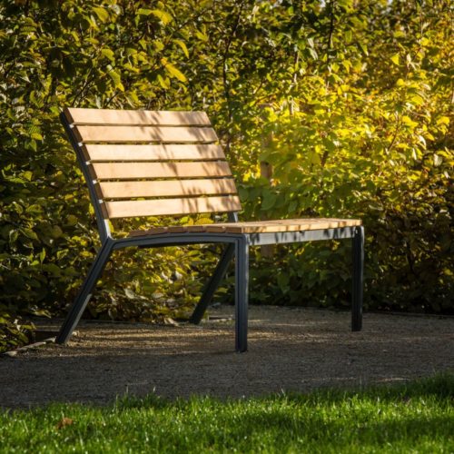 Banc public ALUMA en chêne, 1800mm