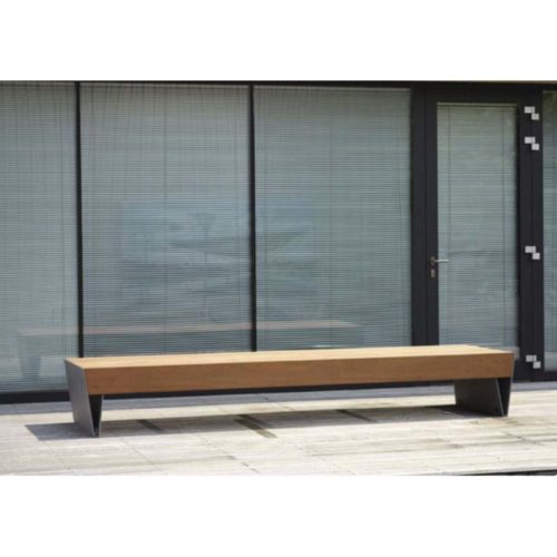 Banquette publique BLOCQ LBQ110t en jatoba, 2995mm