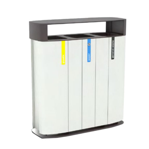 Corbeille de tri MULTIMINIUM MUM556 3x50L en aluminium