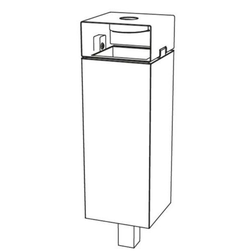 Corbeille NANUK NNK565p en acier avec cendrier