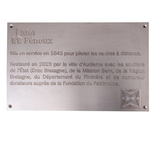 Plaque personnalisée en bronze, Audierne