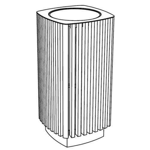 Corbeille QUINBIN QB140r 52L en robinier